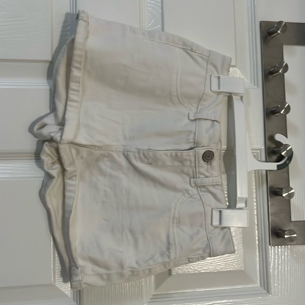 SO White Jean Shorts. Small Stain on Front.